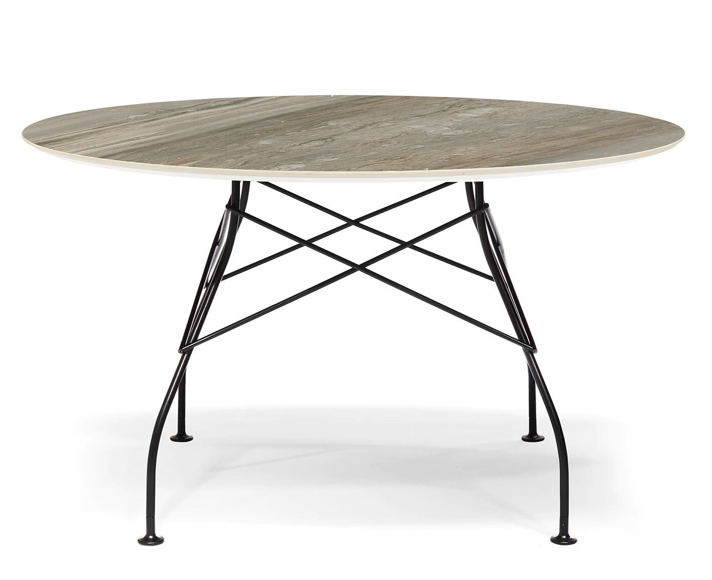 Glossy Oval Table by Kartell Furniture Tables Glossy Oval Table by Kartell Furniture Tables
